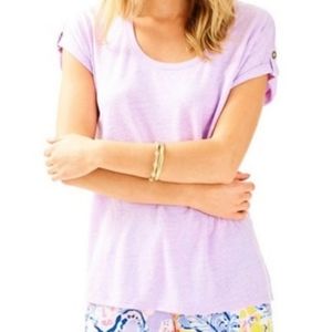 Lilly Pulitzer Lilac Verbena Inara Top